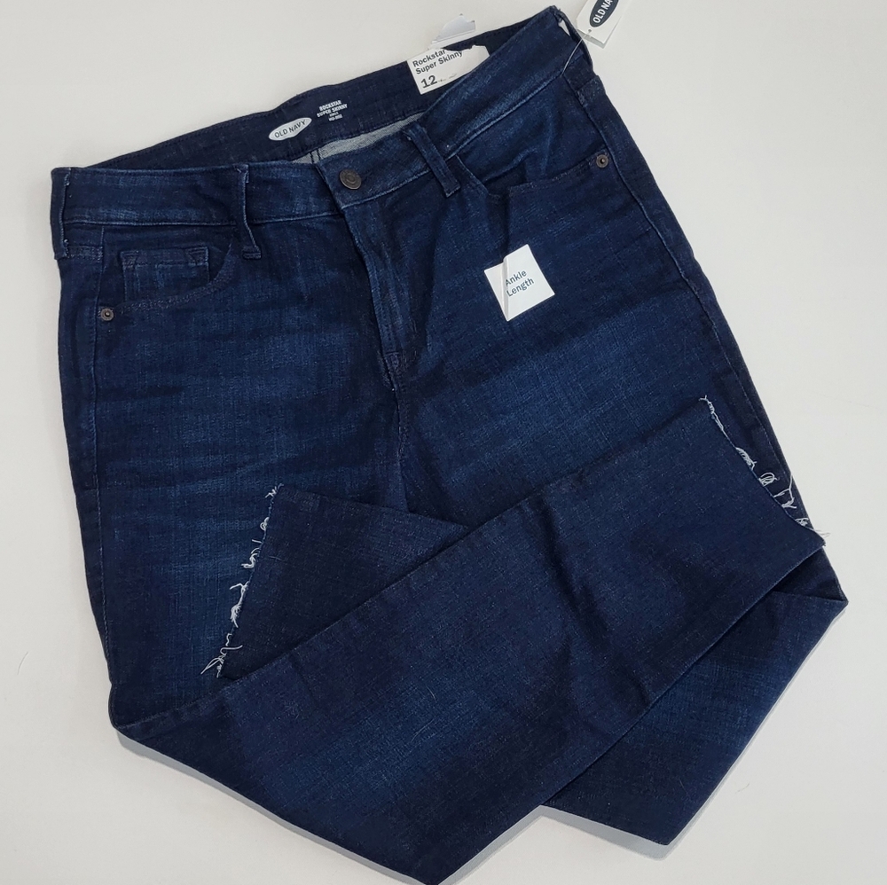 Old Navy Women's Dark Indigo Skinny Jeans